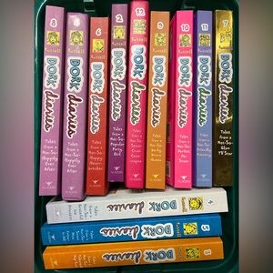 Several books from the dork diaries series!